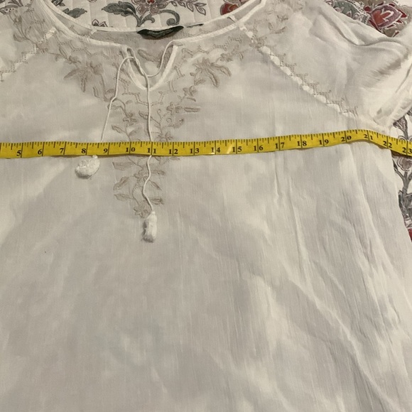 Eddie Bauer Boho gauze blouse - Picture 4 of 7